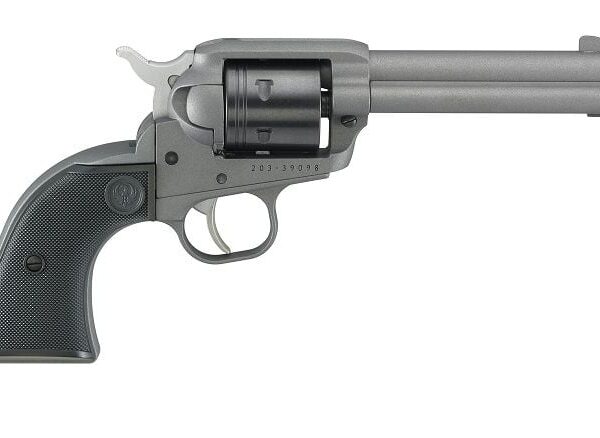 Ruger Wrangler Tungsten 4.62" 22 Long Rifle Revolver - 4.62" Barrel, 6 Rounds, Polymer Grips, 3-Dot Sights